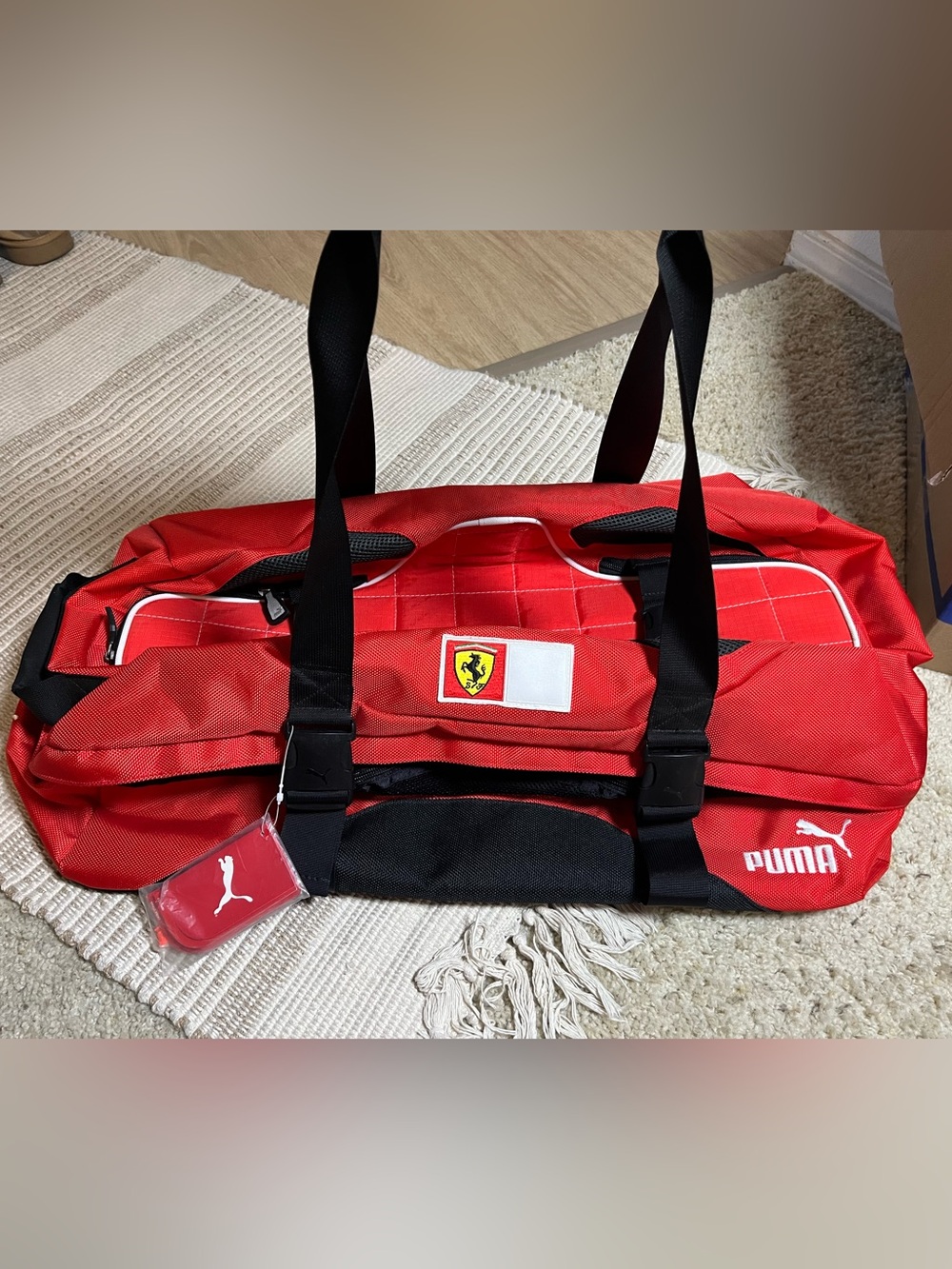 PUMA x Scuderia Ferrari red duffel/gym/travel